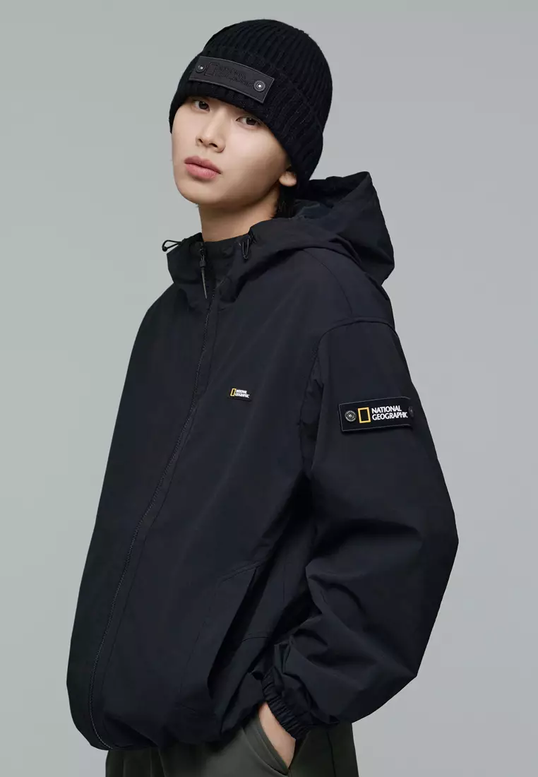 Unisex ARCHELON Woven Stretch Hooded Zip-Up Jacket