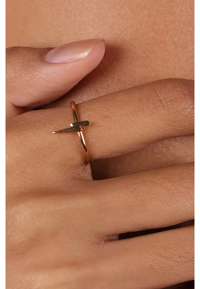 Vermeil Lightning Bolt Ring