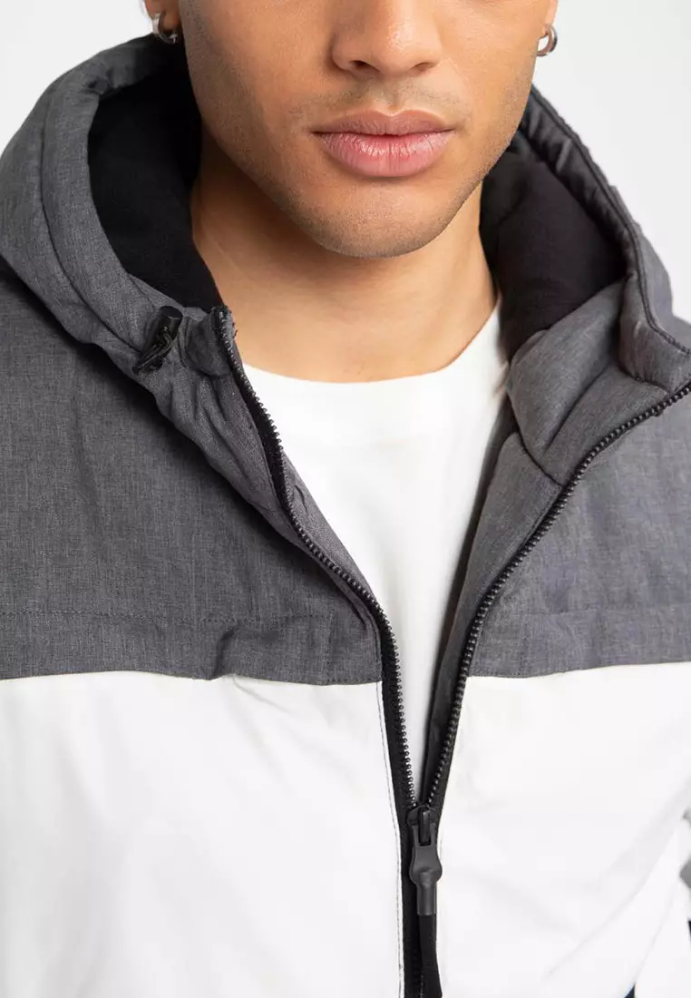 Color-Blocking Slim Jacket