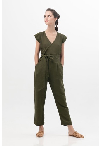 906 The Label green 906 The Label - Asmitha Jumpsuit in Army 344A8AAD1F672FGS_1