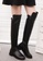 Twenty Eight Shoes black VANSA Comfortable Elastic Over Knee Boot VSW-BK5 264F2SH3973B9FGS_6