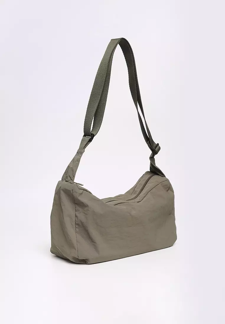 Buy Crumpled Nylon Messenger Bag 2024 Online ZALORA Philippines