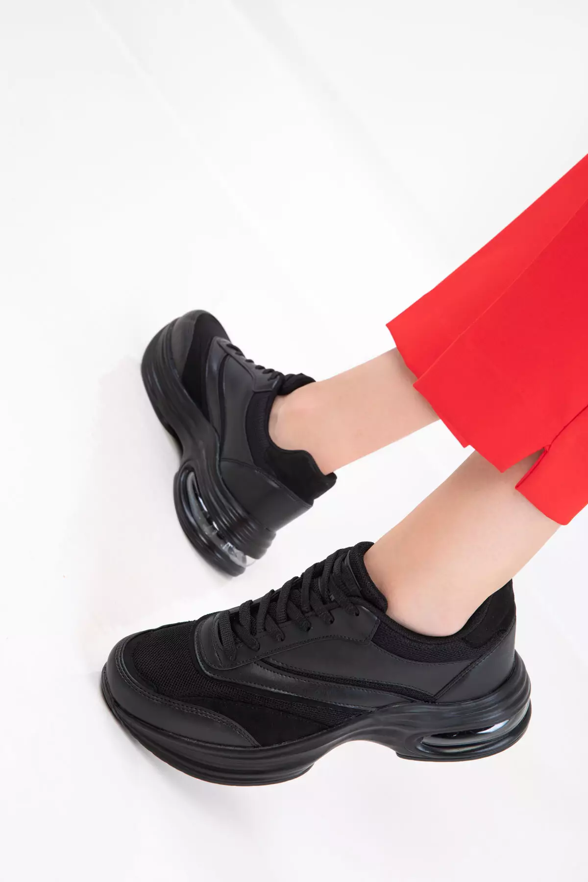 Black-Black Women's Sneaker 20763