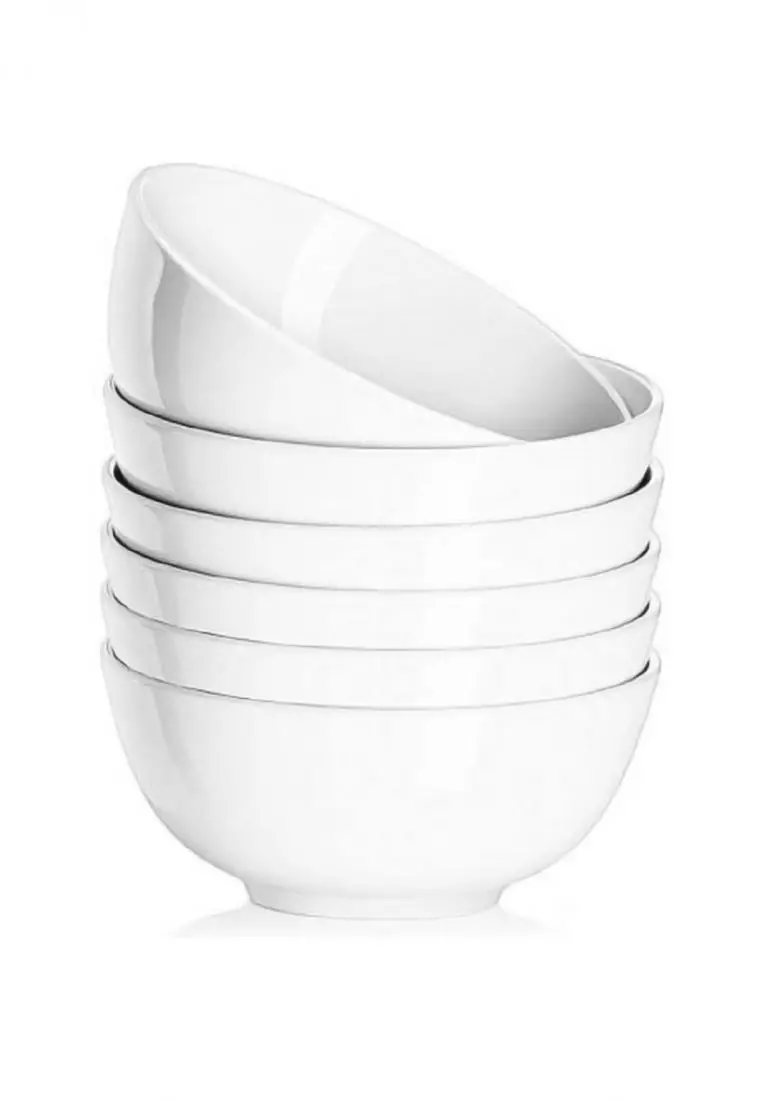 Buy Edge Houseware 8 Inches Ceramic Soup Bowls Set of 6 2024 Online