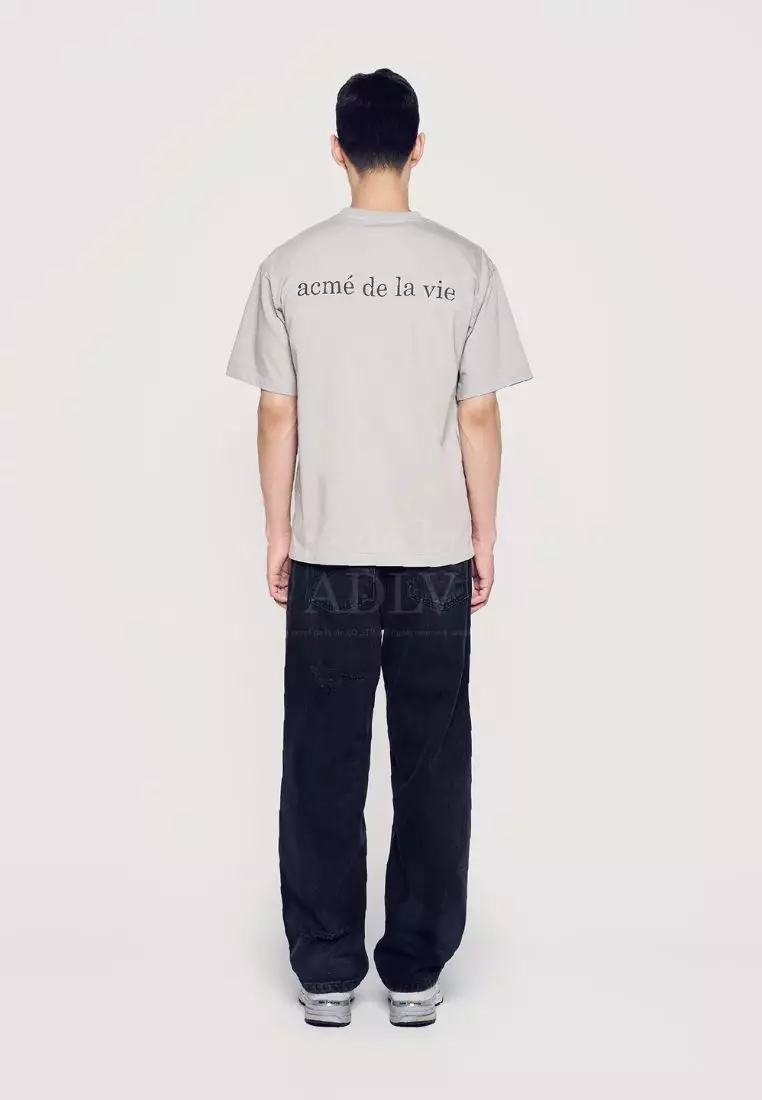 Jual Acme De La Vie Basic Logo Bio Washing Short Sleeve T
