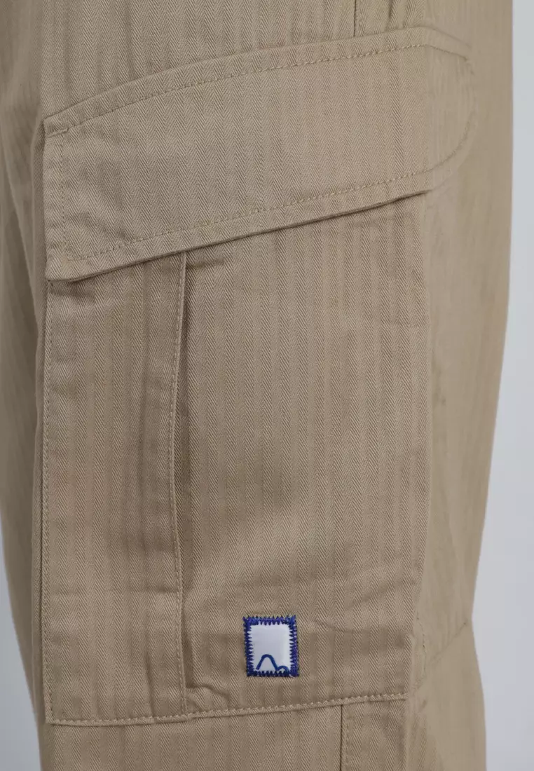 Used 1968 - Shoji Celana Cargo Pria Regular Fit Casual Cream
