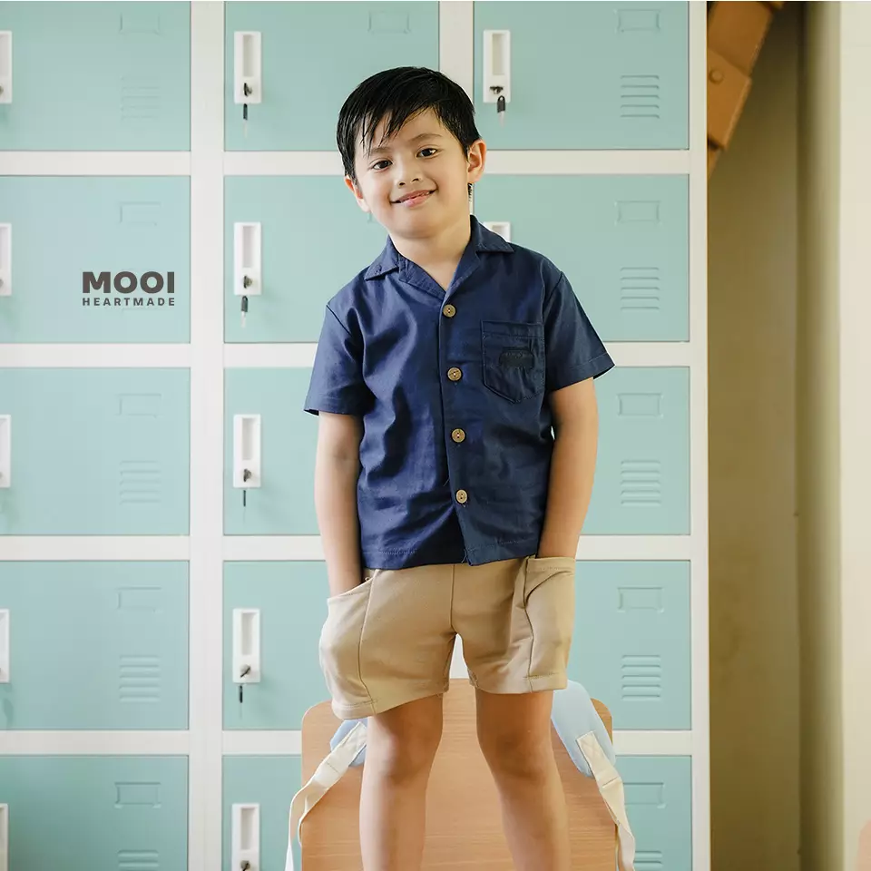 Mooi Celana Pendek Anak Luke Short Pants - Black