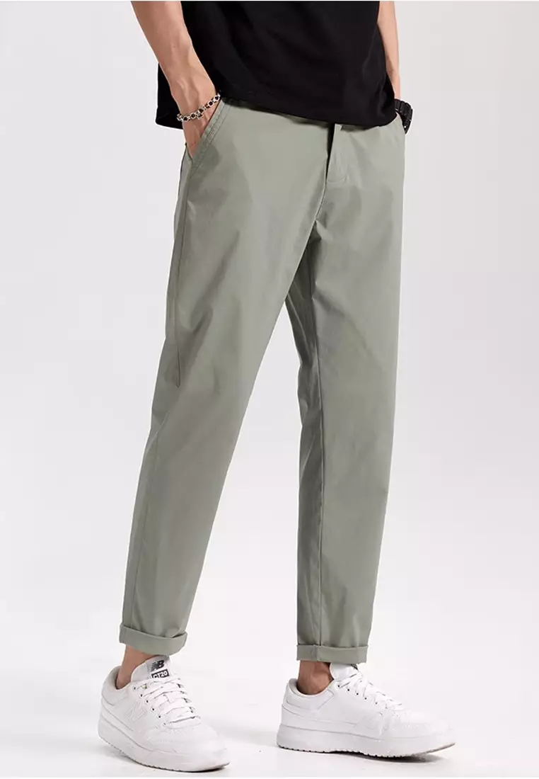 Elasticated Waist Slim Pants