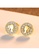 SUNRAIS gold High quality Silver S925 gold round earrings A55E9ACEEBF918GS_3