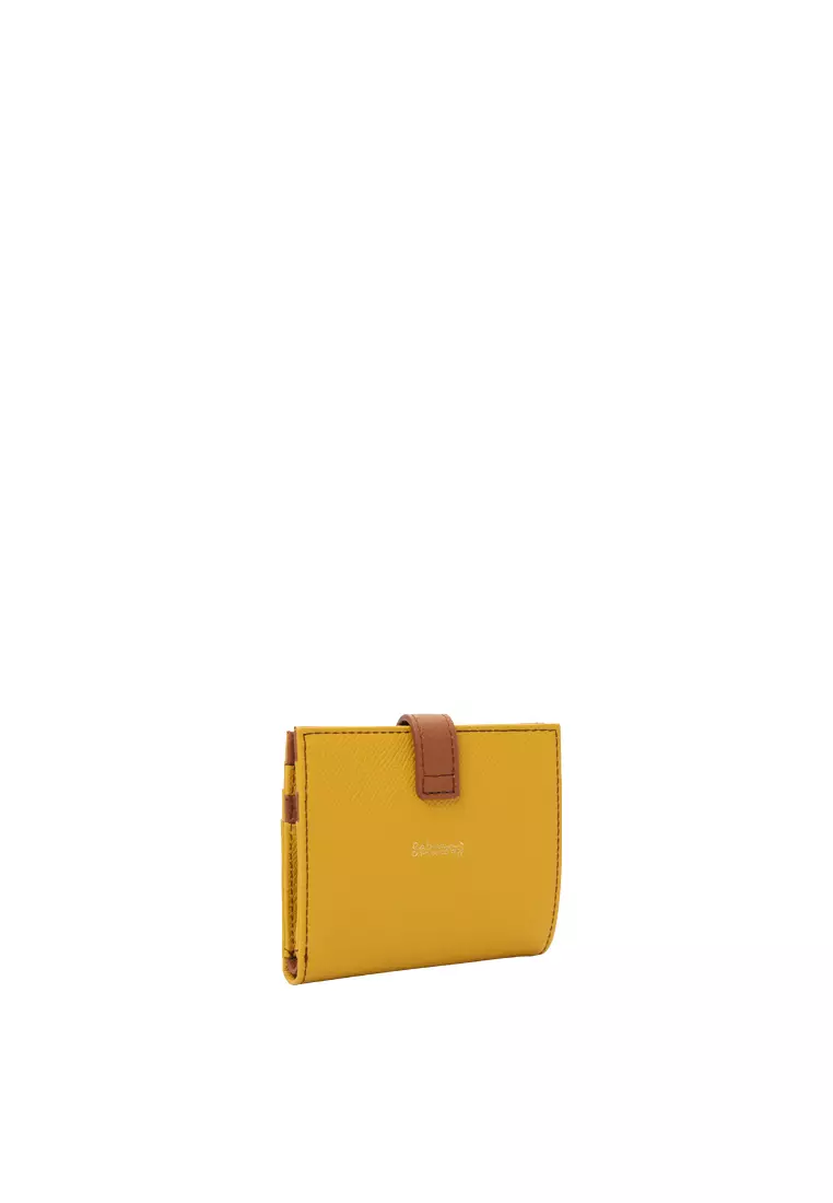 Snap Button Wallet - Biscuit