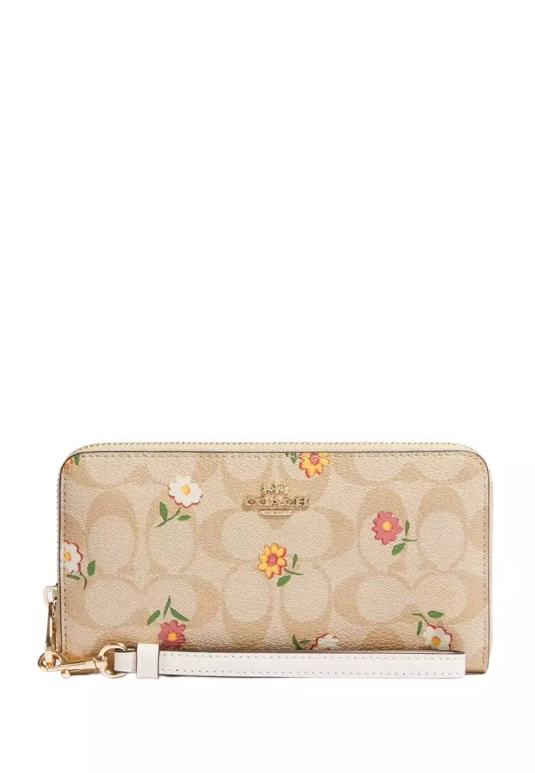 Coach Bag Malaysia  Coach Slim Zip Wallet In Signature Canvas in