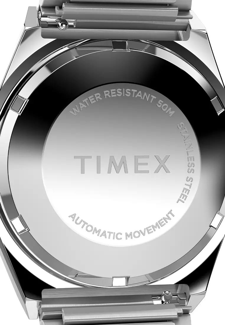 Timex Timex 1983 E Line Reissue Silver Stainless Steel Analog Automatic Watch For Men TW2Y07400