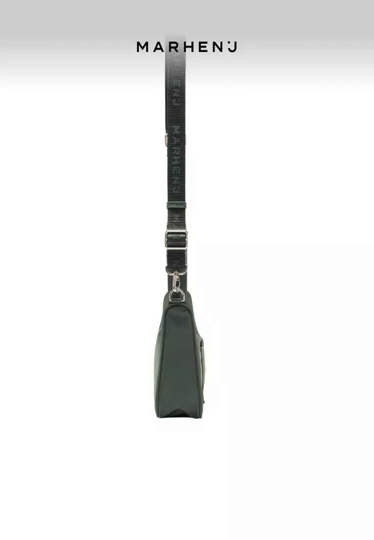 CELINA Nylon Crossbody Bag Forest Green