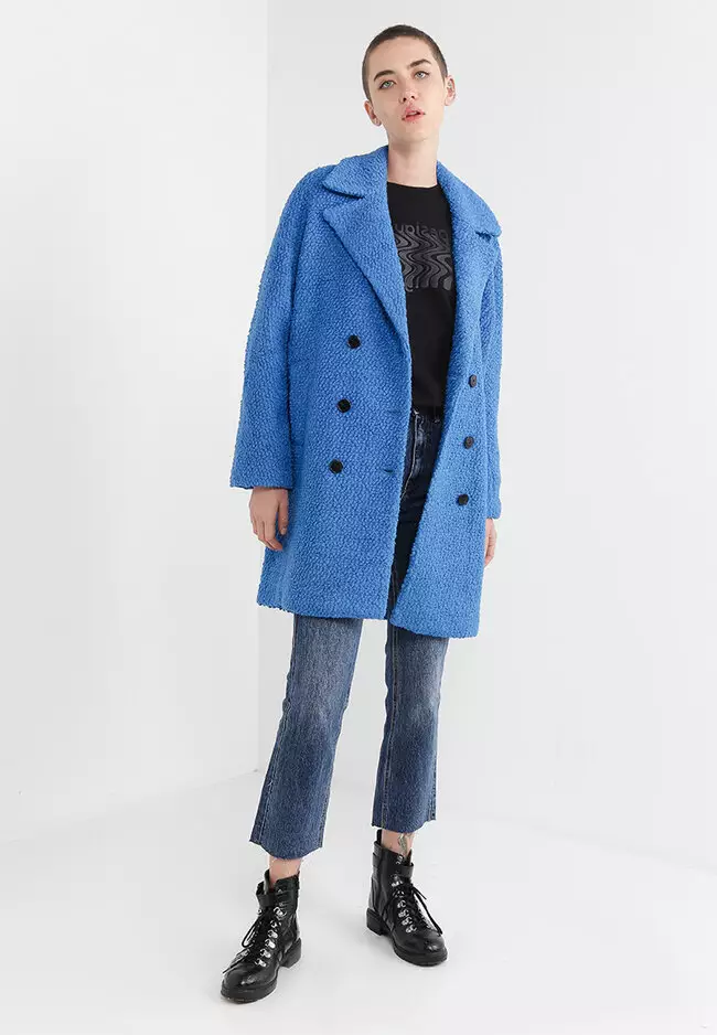 Buy Desigual London Straight Message Coat 2024 Online ZALORA
