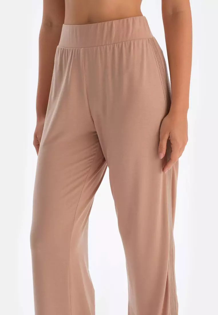 Light Brown Trousers, Regular, Long Leg, Underwear for Women