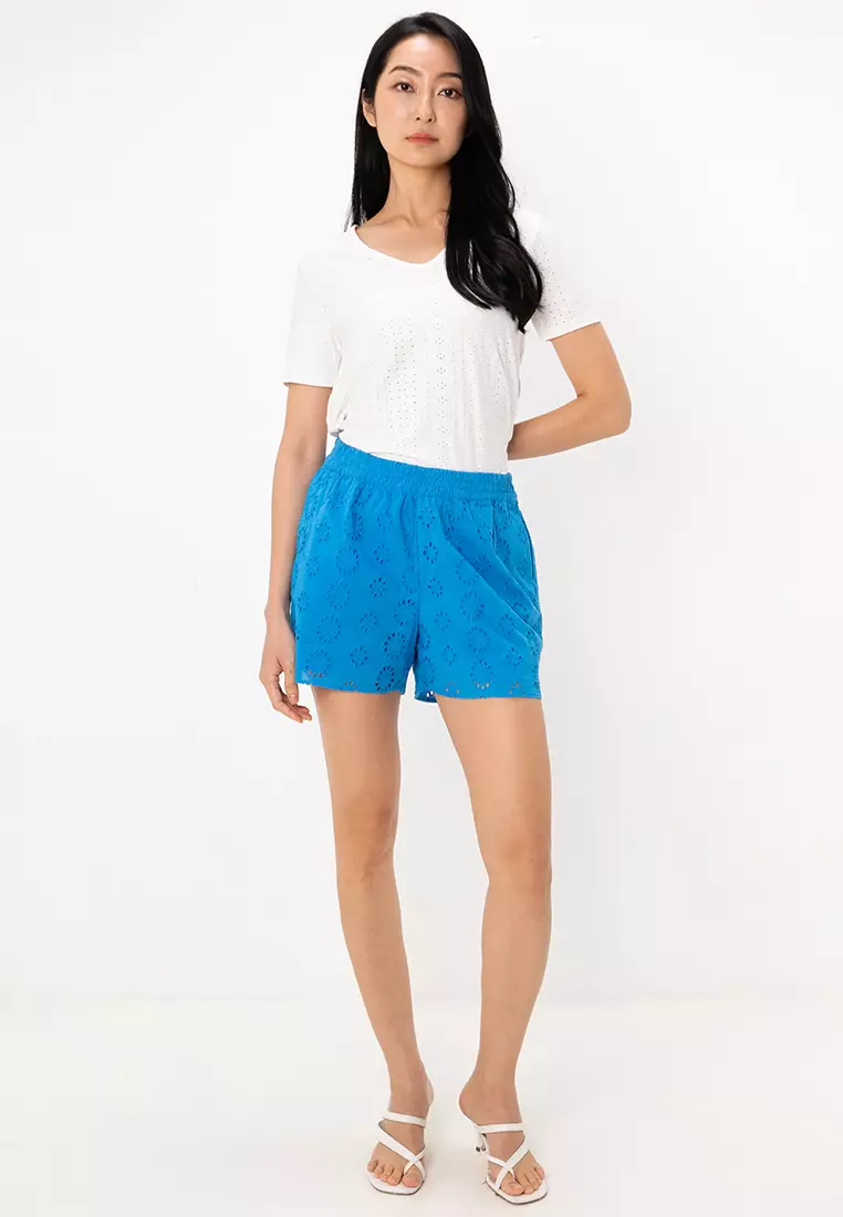 Cathinka Short Sleeves Back Detail Top