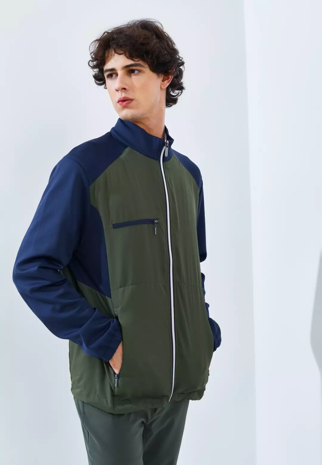 Jack Nicklaus Crowne Premium Jacket Virtual Olive