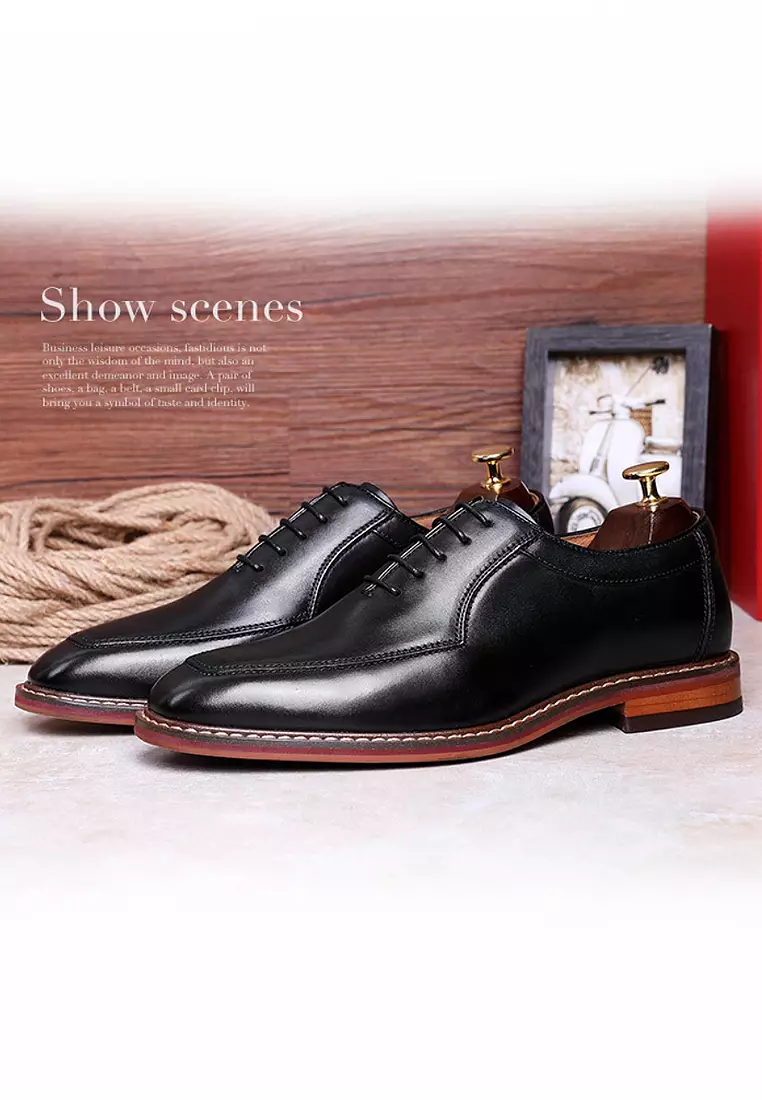Suede patchwork business Footwear
