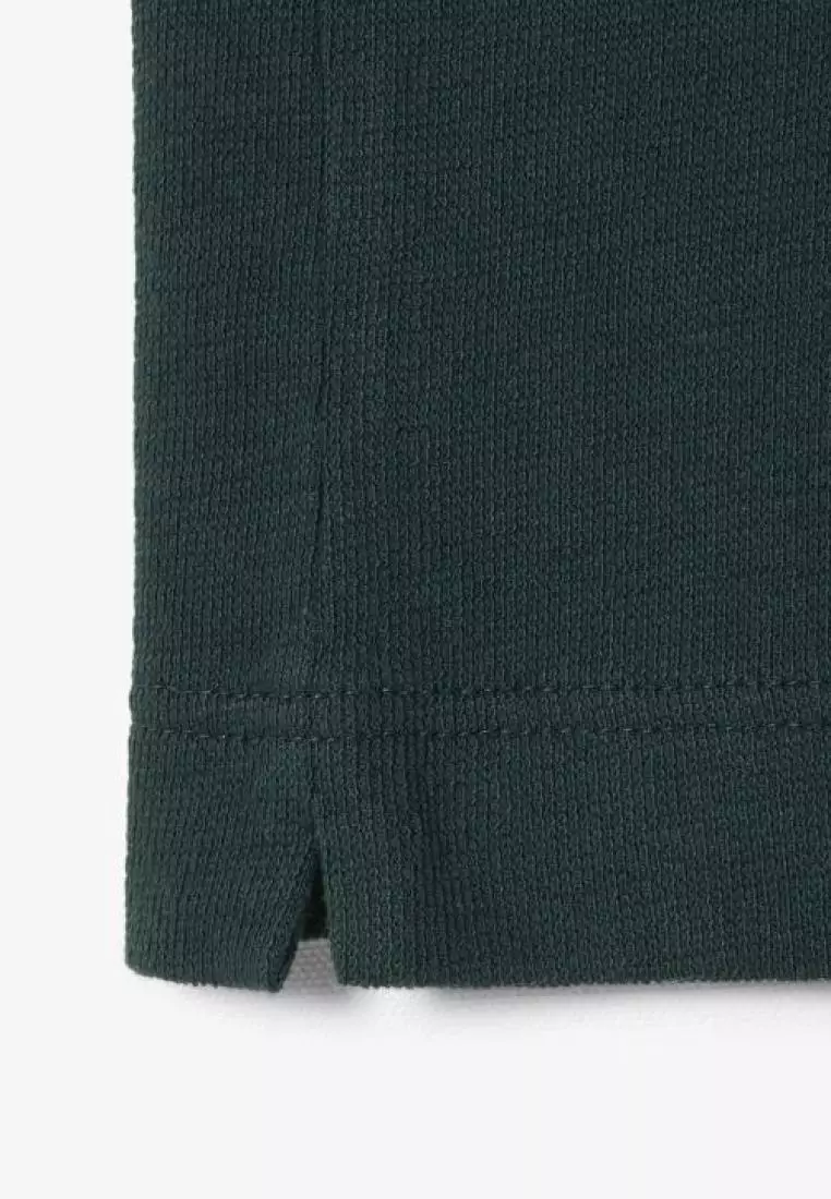 Classic Fit Textured Polo Shirt