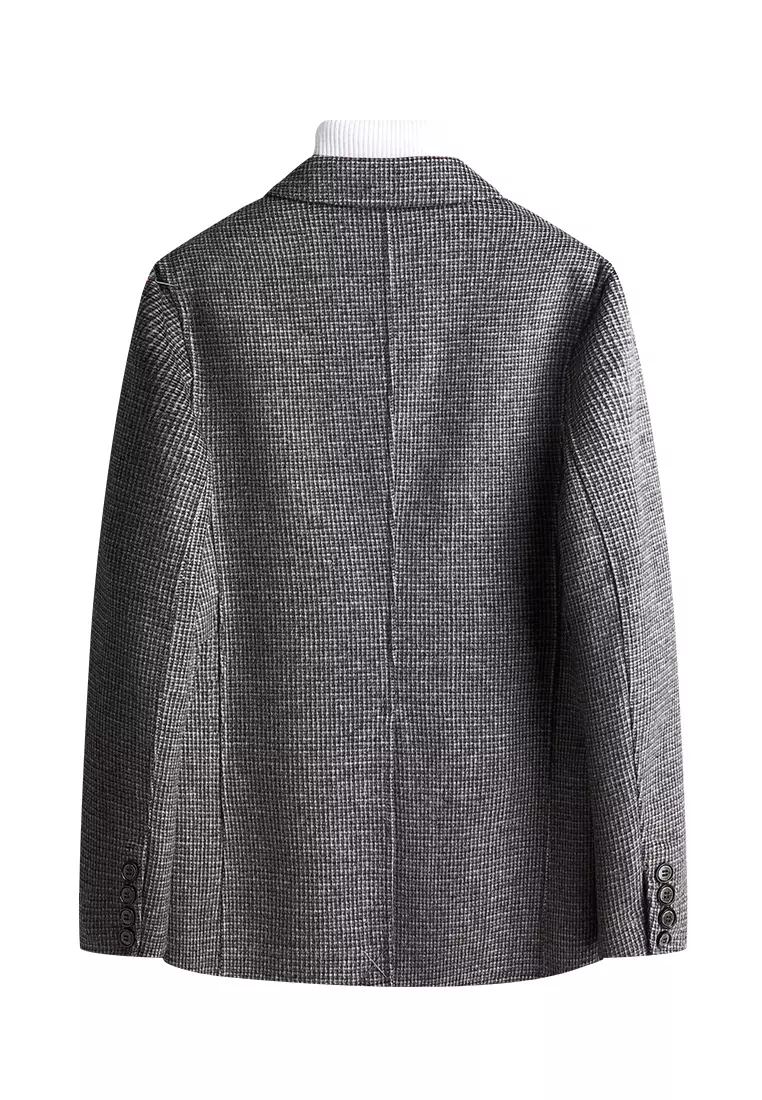 Casual Slim Wooled Suit 8819