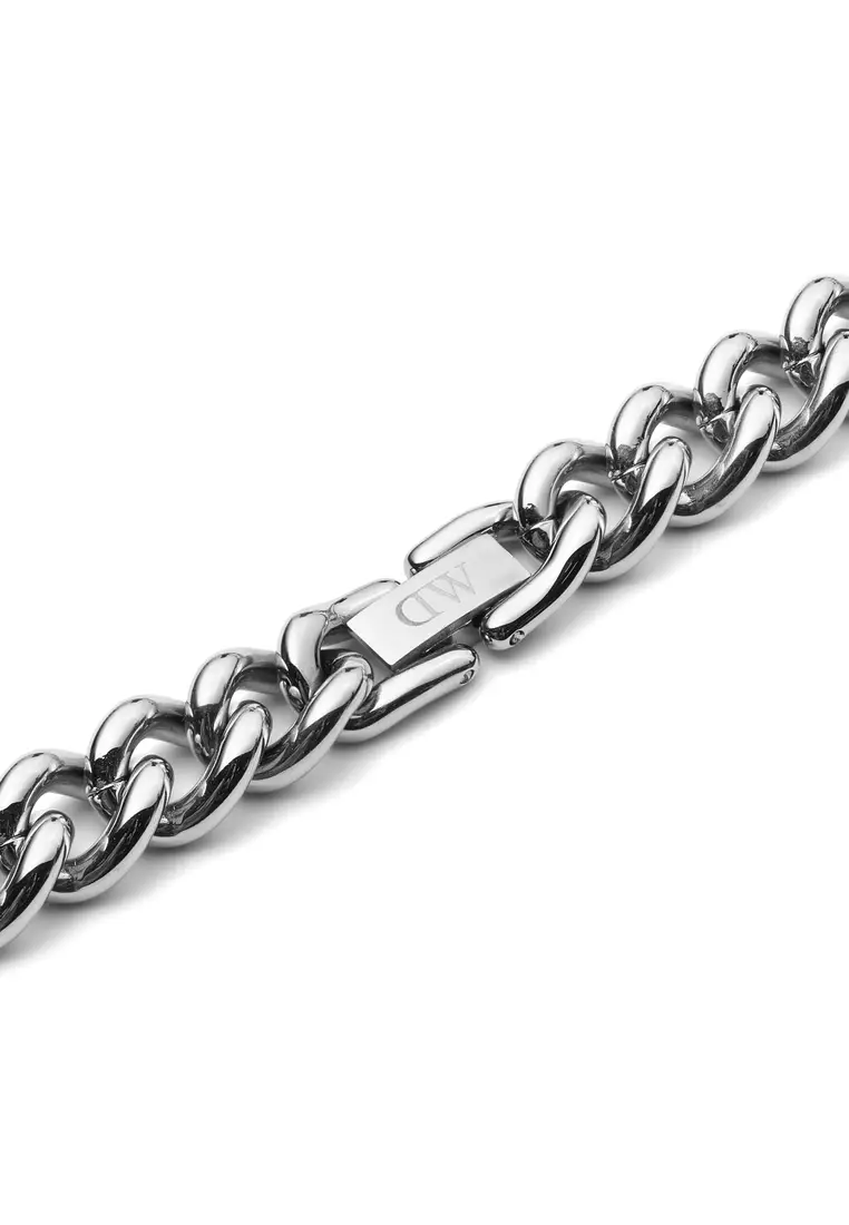 Chunky Chain Necklace Silver - Unisex Necklace for women and men stainless steel Necklace DW Official Authentic Original kalung perempuan lelaki DW
