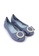 Flatss & Heelss by Rad Russel 藍色 Round Buckle Flats - Blue 2569DSHAFED013GS_4