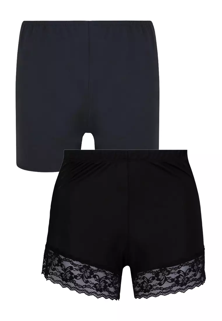 Buy Barbizon Sporty Nude Empress 2-in-1 Pack Midwaist Boyleg Panty Underwear  For Women 2024 Online