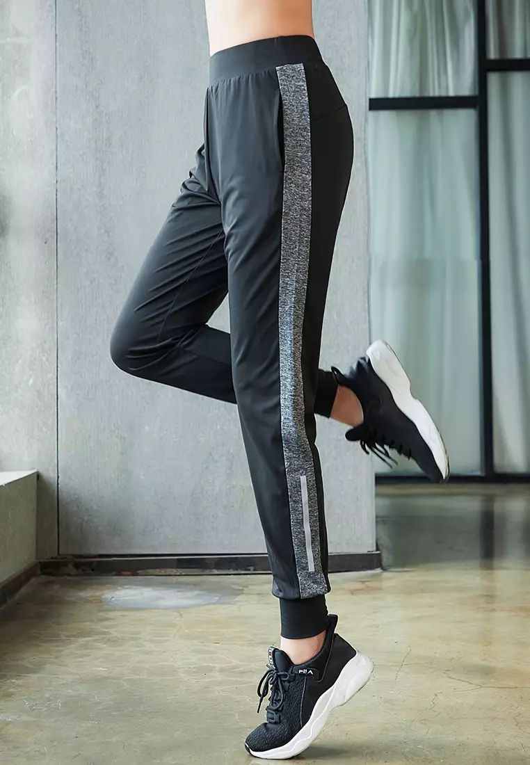Buy YG Fitness Quick-Drying Running Fitness Yoga Dance Pants in black,grey  2024 Online
