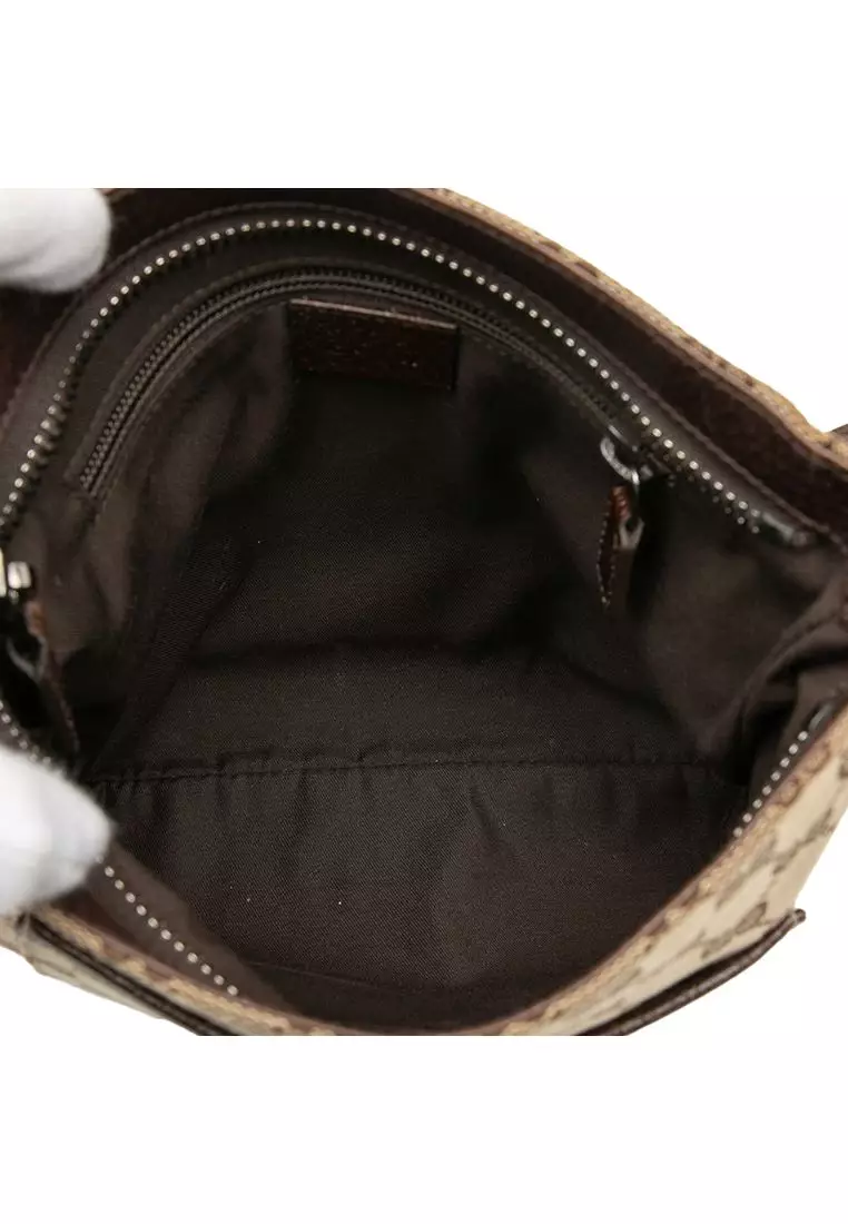 Pre-Loved Gucci Gg Canvas Crossbody