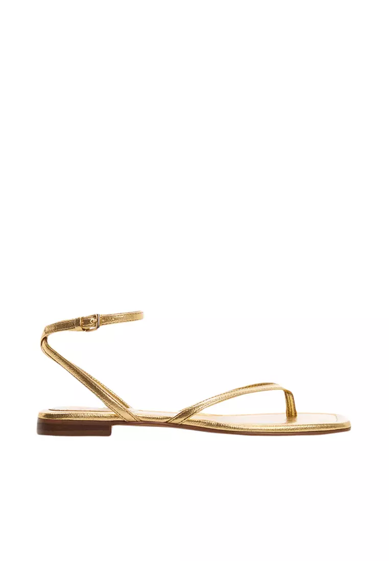 Buy Mango Metallic Straps Sandals 2023 Online ZALORA Philippines