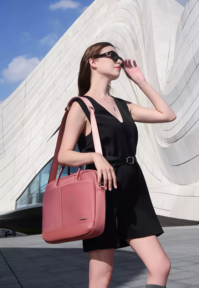 Premium Lightweight Laptop Bag for Women Water Resistant Handbag with Multiple Pockets for Casual, Work, College, School