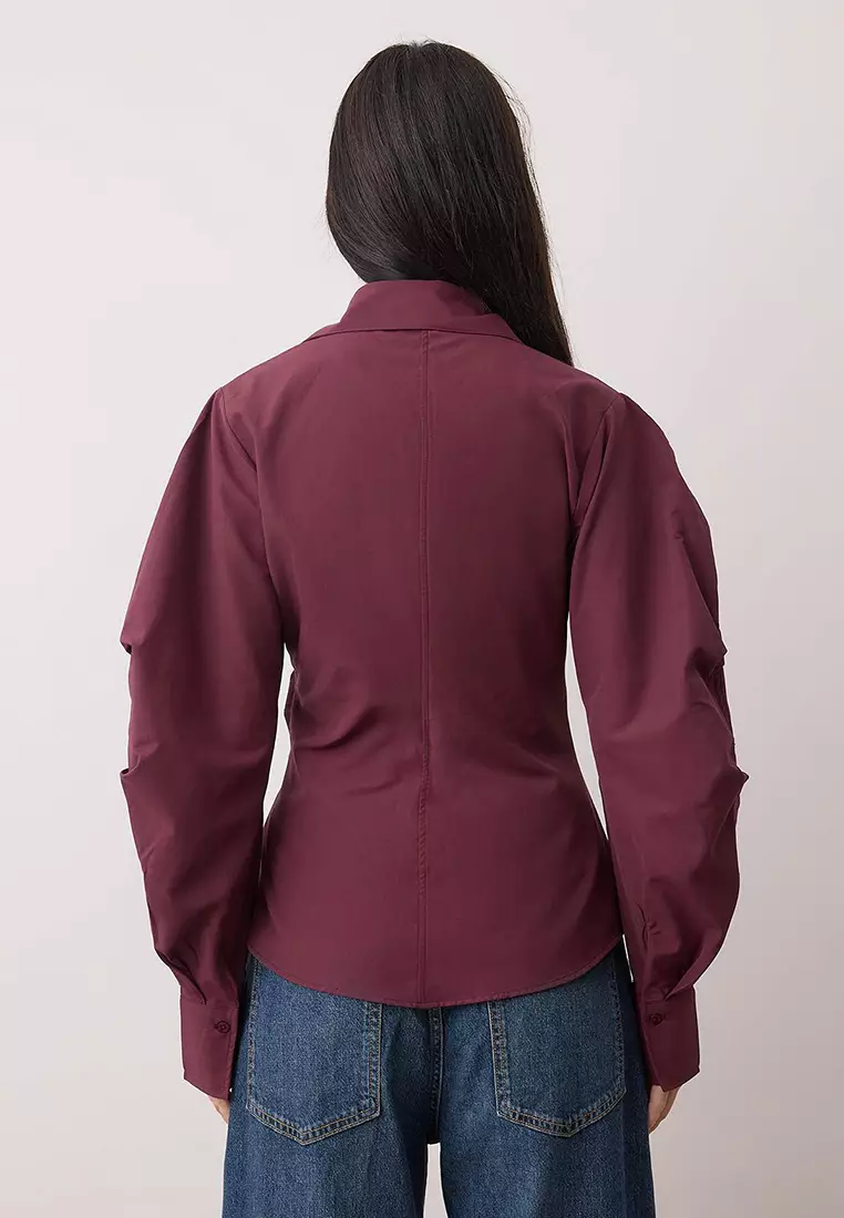 Asymmetrical Fitted Shirt