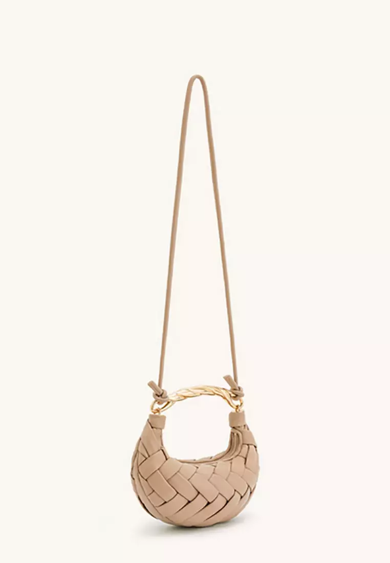 Orla Weave Handbag - Almond