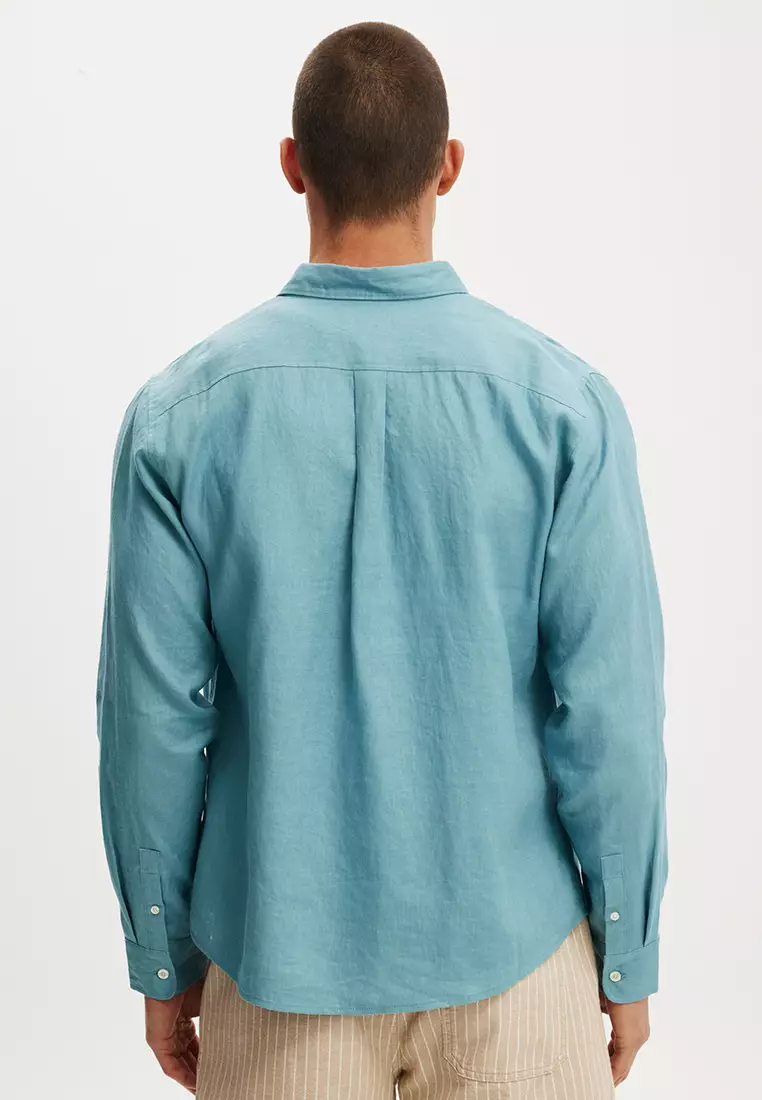 Relaxed Linen Long Sleeve Shirt