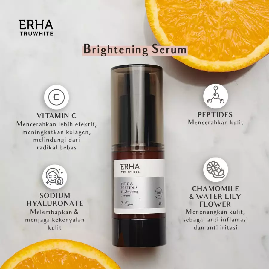 Bundle Erha Glow Glam Skin - Serum & Booster - Paket Pencerah Wajah