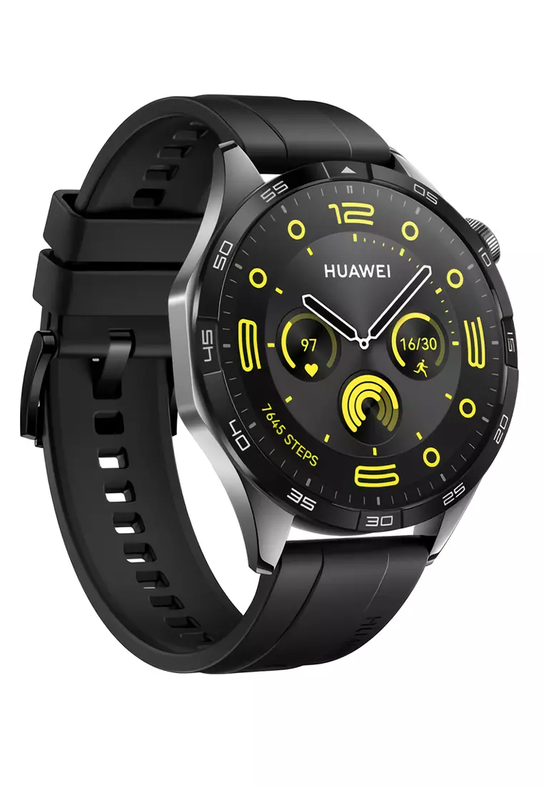 Huawei Watch GT 4 Smartwatch - Jam Tangan Pintar Pria - Professional Health - 4.6cm - Black Rubber Strap