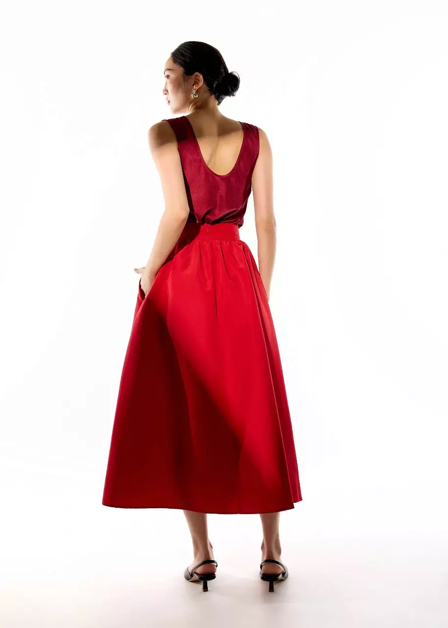 Rok Wanita - Zoe Flare Maxi Skirt