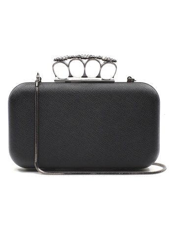 The Chic Initiative black Florence Leather Evening Clutch Bag (Black) 5C471ACCA00120GS_1