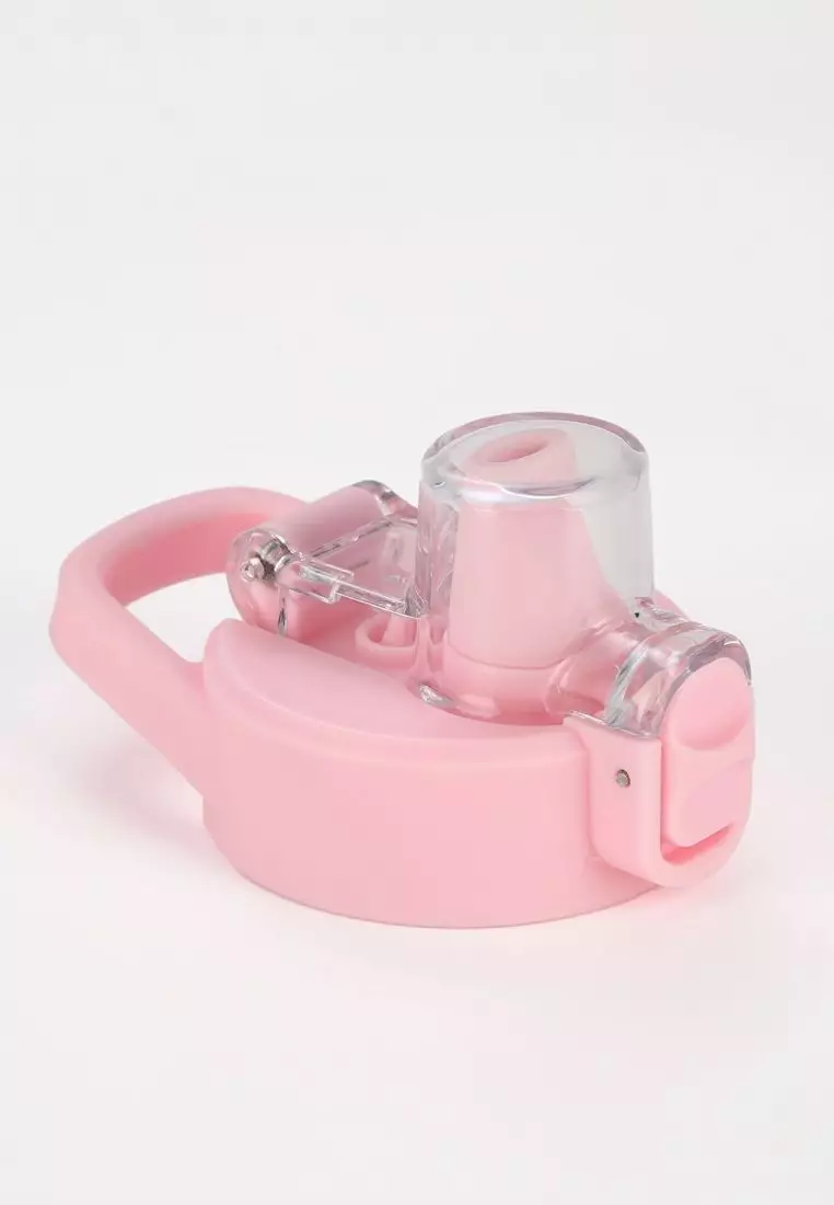 Crossing Urban Ceramic S/S Insulated Straw Sipper Cap Sports Bottle With Handle 720ml - Dusty Rose