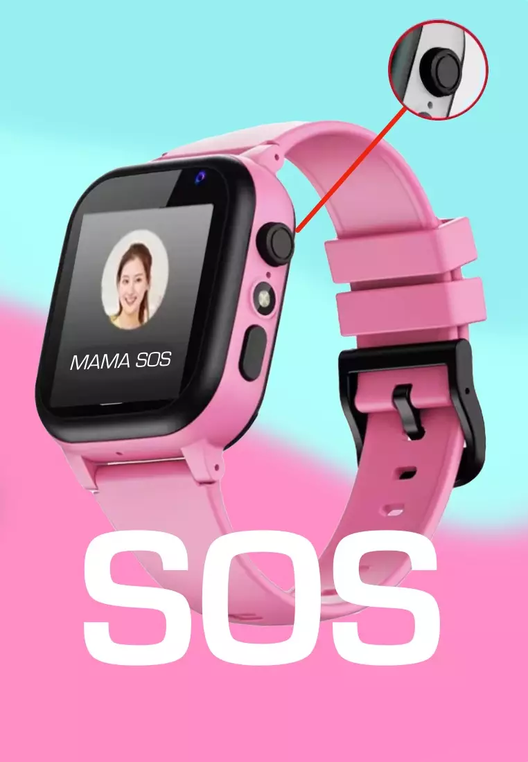 4G Kids/Teenagers Smartwatch - Sim Card Calls - GPS Location Tracking - SOS Button - Camera - IOS / Android - IP67 Waterproof