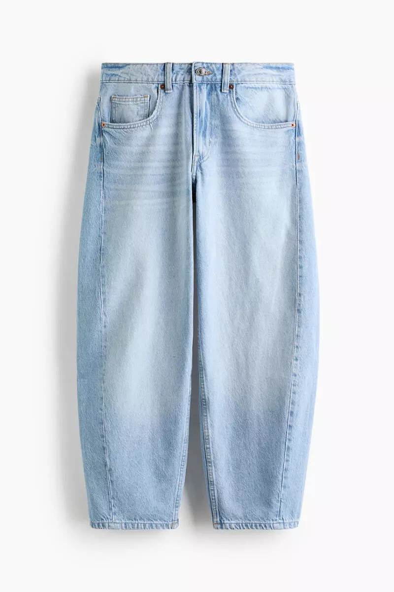 Barrel Regular Waist Ankle Jeans