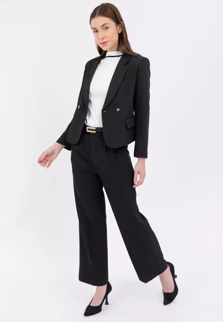 Comfort Fit Stretch Blazer with Pants