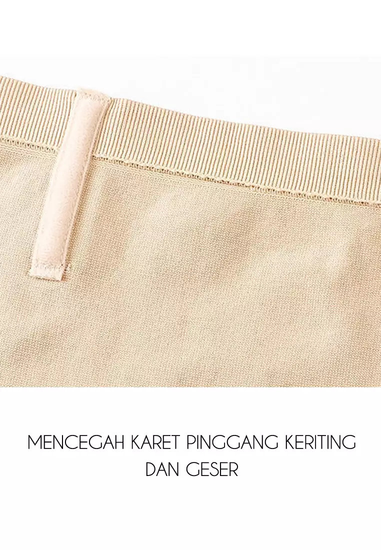 Celana Pendek Ketat Korset Wanita Pelangsing Perut Import dengan Box Venhs Hitam