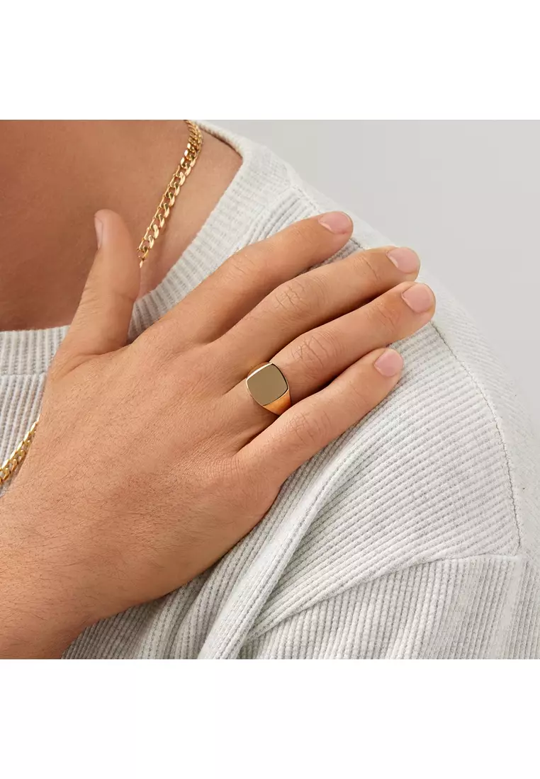 Mens Rings Michael Hill Gold Signet Ring Men's Signet Ring In