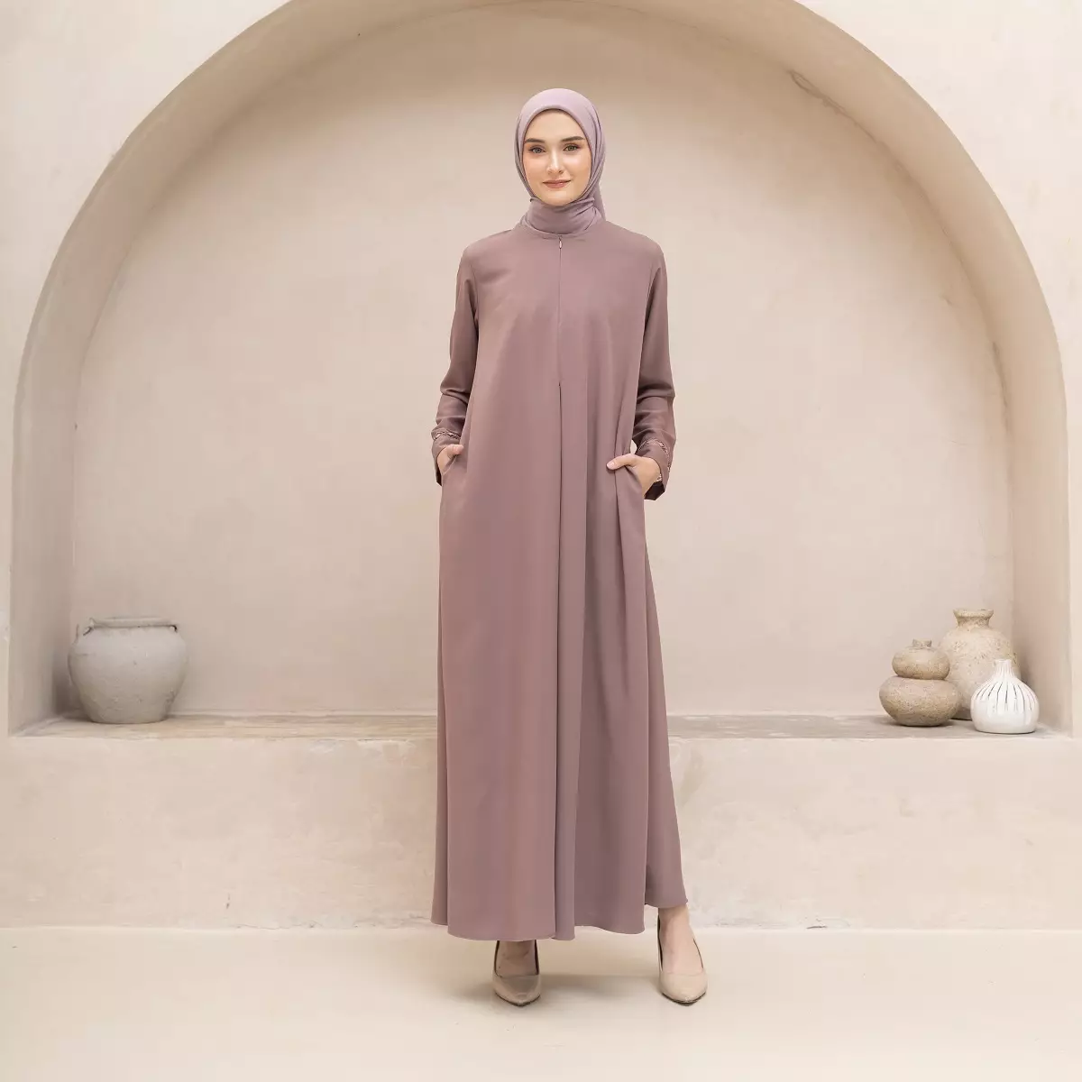 EPC Abaya Samira - Woodrose - Moonlit Elegance Series