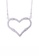 SHANTAL JEWELRY grey and white and silver Cubic Zirconia Silver Heart Necklace SH814AC32PRBSG_2