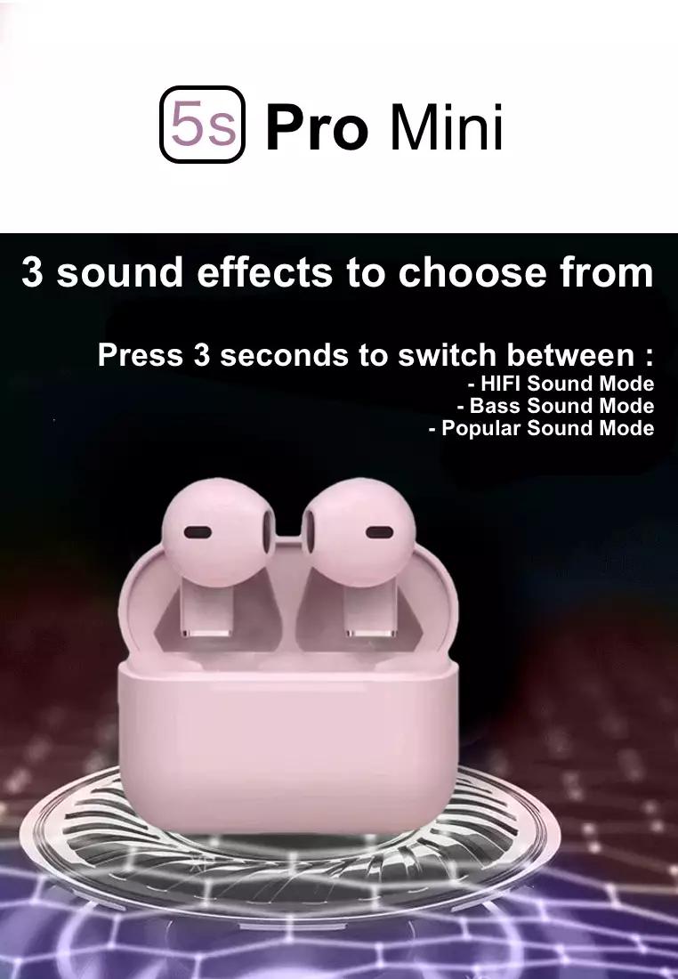 Value Deal - Unisex IOS/Android Pink SmartWatch + 5s PRO MINI TWS wireless earphones + 8K Drone