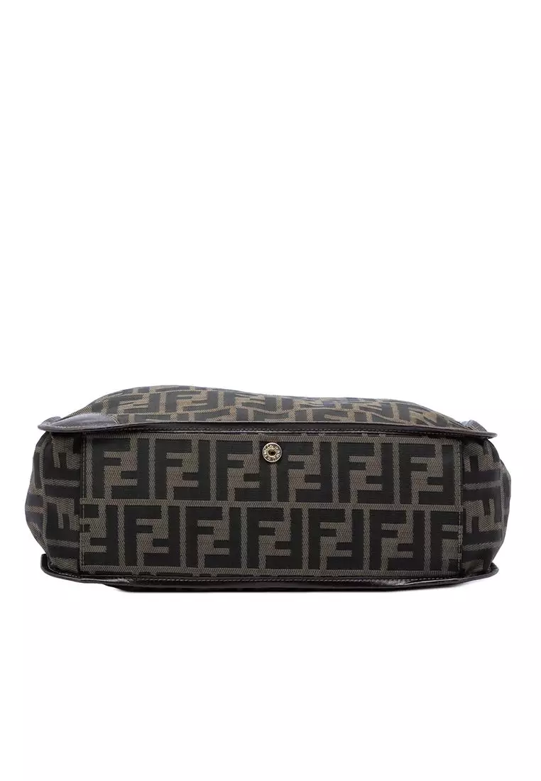 Pre-Loved Fendi Zucca Canvas Shopping Tote