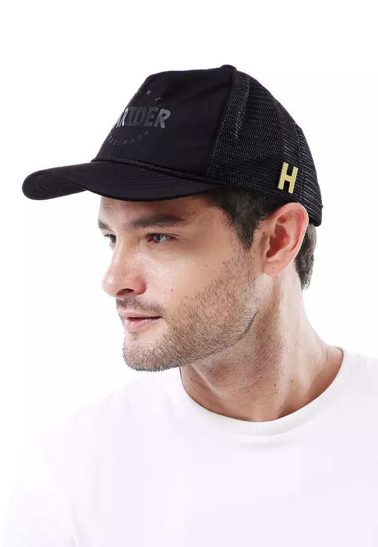 Raesan Topi Baseball Jaring Carider Aksesoris Fashion Pria Adjustable Strap Material Polyester ORIGINAL - Black