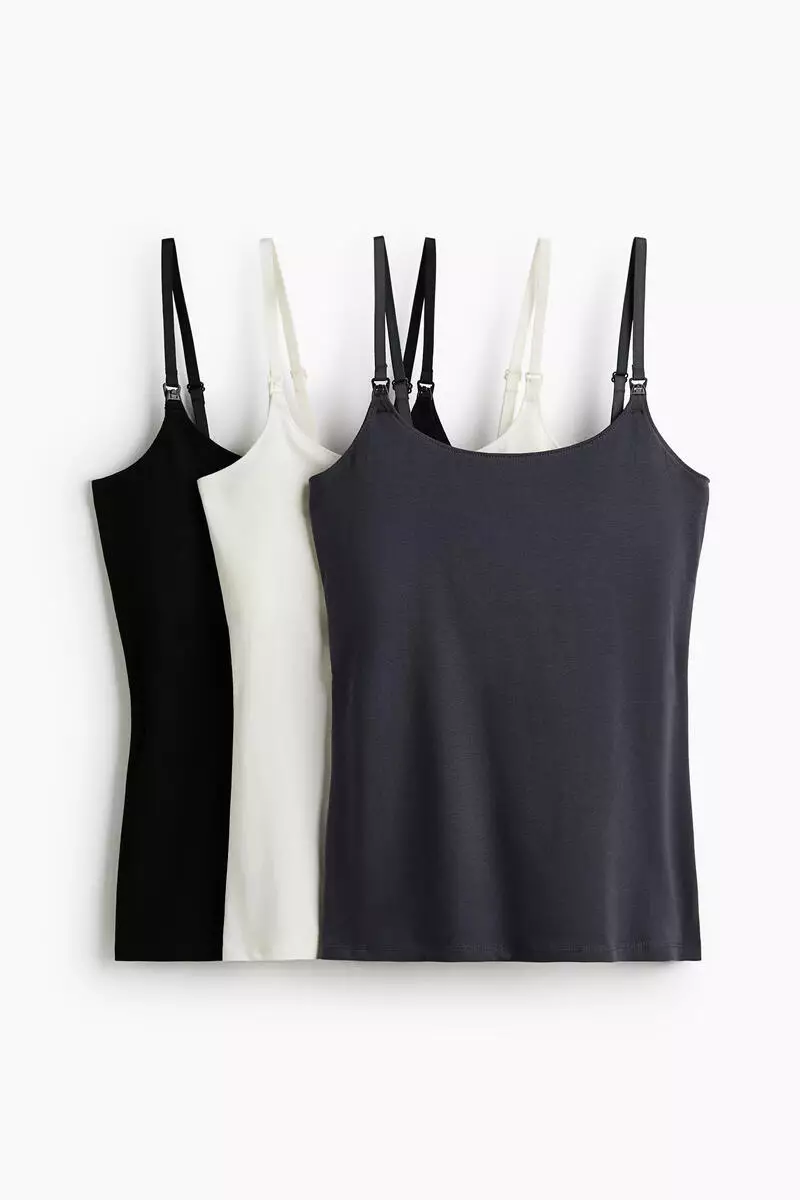 MAMA 3-pack nursing strappy tops